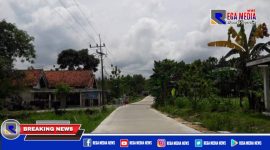 Caption: kondisi jalan mulus di Desa Gunung Rancak pasca digelontor dana hingga 10 Milliar melalui APBD Sampang.