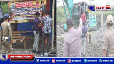 Polres Blitar Razia Tambang Pasir Ilegal, 6 Orang Diamankan Petugas