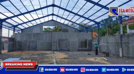 Caption: tahap pengerjaan proyek rumah kemasan.