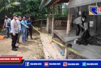Caption: Polres Sampang saat identifikasi di Tempat Kejadian Perkara (TKP).