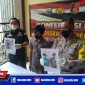 Caption: konferensi pers, Polsek Kenjeran ungkap kasus curanmor di Jl. Tanah Merah, Surabaya.