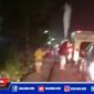 Caption: screenshot video viral truk tangki gas Elpiji yang bocor di Blega, Bangkalan.