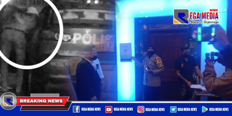 Capation: Kapolsek Benowo bersama unsur 3 pilar saat patroli di sejumlah cafe.