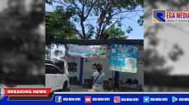 Caption: screenshot video pria dalam keadaan tergantung di pohon.