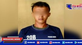 Caption: tersangka inisial AW saat diamankan Polres Kendal.