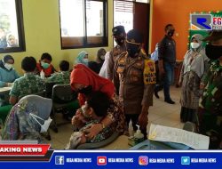 Kapolsek Mulyorejo Pantau Kegiatan Vaksinasi Anak Usia 6-11 Tahun