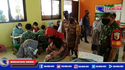 Kapolsek Mulyorejo Pantau Kegiatan Vaksinasi Anak Usia 6-11 Tahun