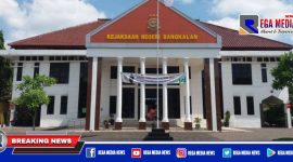 Caption: kantor Kejaksaan Negeri Bangkalan.