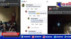 Caption: screenshot unggahan video dan komentar akun facebook Ika Wulandari.