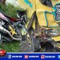 Caption: dua kendaraan yang terlibat laka lantas di Jl. Raya Maqboel, Sampang.