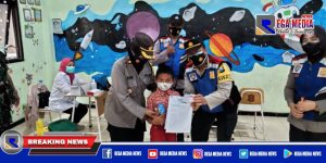 Kapolsek Benowo Pantau Vaksinasi Anak
