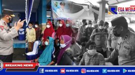 Caption: Wakapolda Jatim memberikan edukasi kepada masyarakat tentang pentingnya vaksinasi.