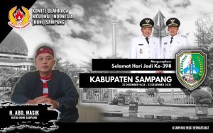Ketua KONI Sampang: Selamat Hari Jadi Kabupaten Sampang Ke 398