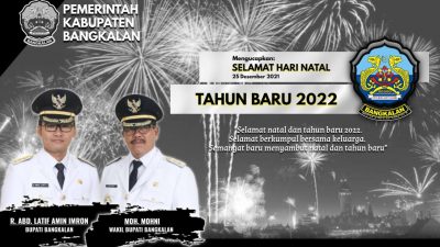 Pemkab Bangkalan: Selamat Hari Natal & Tahun Baru 2022