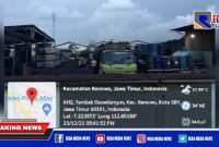 Caption: tampak area lokasi gudang pengelolaan PHO diduga bodong, di Osowilangon, Surabaya.