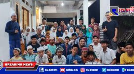 Caption: pose bersama KKN Kelompok 25 UTM usai melaksanakan bimbingan mengaji.