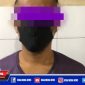 Caption: tersangka inisial IJ saat diamankan Jatanras Reskrim Polres Pelabuhan Tanjung Perak.