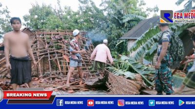 Rumah Warga Sampang Porak Poranda