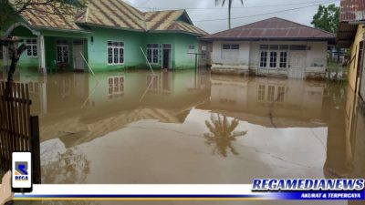 Drainase Buruk, Permukiman Warga di Gorut Terendam Banjir