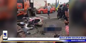 Dihantam Truk Trailer, Warga Sampang Tewas