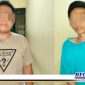 Caption: dua pelaku penipuan Hp bermodus COD diamankan di Mapolsek Pabean Cantikan Surabaya.