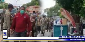 Penertiban PKL Gembong, Satpol PP Surabaya Dianggap Arogan