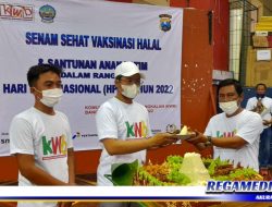 Meriah, KWB Sambut HPN dengan Senam Sehat & Santunan Anak Yatim