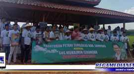 Caption: paguyuban petani tembakau Sampang, deklarasi dukung Gus Muhaimin maju Capres 2024.