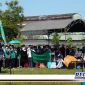 Caption: saat berlangsungnya apel Kader NU di lapangan Mitra Kencana, Pangarengan, Sampang.