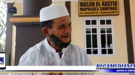 Caption: Seli, petugas RT Desa Pandiyangan Sampang saat memberikan keterangan kepada awak media.