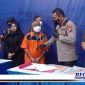 Caption: konferensi pers, Polres Pelabuhan Tanjung Perak ungkap kasus mafia tanah.