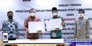 Pemkab Bangkalan Terima Aset Tanah Rampasan KPK