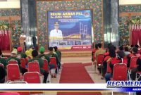 Caption: saat berlangsungnya reuni akbar para PKL se Madura - Jawa, di gedung Rato Ebhu Bangkalan.
