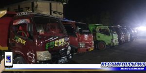5 Truk Batu Hitam Diamankan Ditreskrimsus Polda Gorontalo