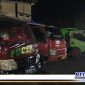 Caption: 5 unit truk pengangkut batu hitam diduga ilegal yang diamankan Ditreskrimsus Polda Gorontalo.