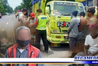 Caption: Polsek Semampir saat menindak tegas pengendara truk dan mengamankan dua jukir liar.