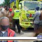 Caption: Polsek Semampir saat menindak tegas pengendara truk dan mengamankan dua jukir liar.