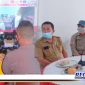 Caption: zoom meeting vaksinasi serentak Forkopimda Asahan bersama sejumlah dinas Pemkab Asahan.