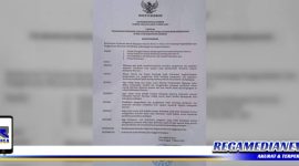 Caption: surat instruksi Bupati Keerom tentang pelanggaran minuman beralkohol.