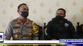 Caption: Kapolres Sampang (AKBP Arman) menyikapi tuntutan aksi demo untuk menangkap pelaku pelecehan seksual di wilayah Kedungdung.