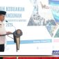 Caption: Bupati Sampang (H. Slamet Junaidi) saat menyampaikan sambutan dalam kegiatan Musrenbang RKPD 2023.