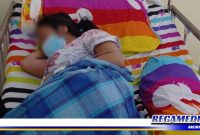 Caption: kondisi Nursela Musalam (18), saat dirawat di Rumah Sakit Otanaha Kota Gorontalo.