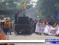 Demo Mahasiswa di Gorontalo Minta Menteri Dukung Wacana 3 Periode Dicopot