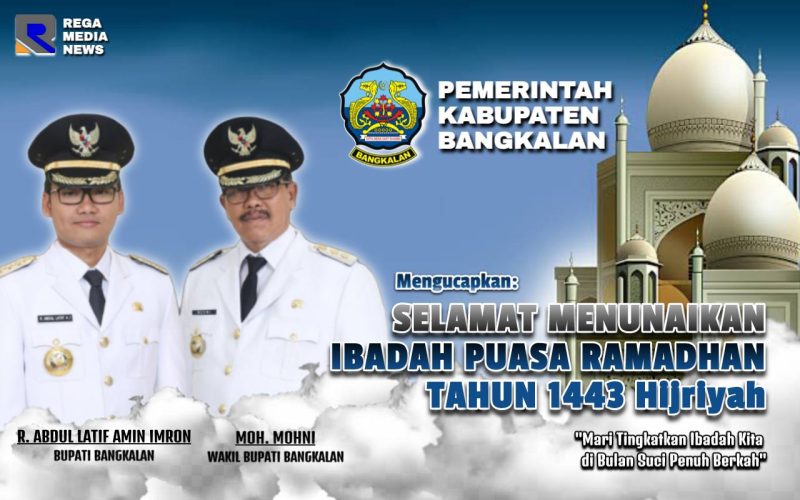 Caption: Bupati Bangkalan (R. Abdul Latif Amin Imron) dan Wakil Bupati Bangkalan (Moh. Mohni).