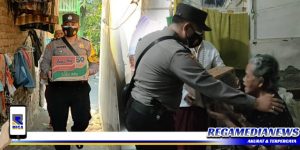 Polsek Tambaksari Door To Door Bagikan Sembako