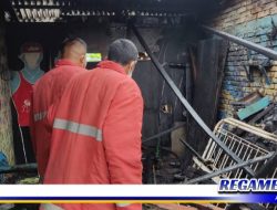 Lalai Bakar Sampah, Tempat Pangkas Rambut di Gorontalo Terbakar
