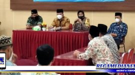 Caption: suasana saat berlangsungnya rakor Forkopimka Benowo, Surabaya.