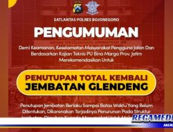 Jembatan Glendeng Penghubung Tuban-Bojonegoro Akan Ditutup