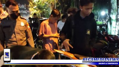 Polisi Amankan Puluhan Motor Saat Malam Takbiran di Bojonegoro