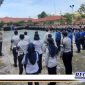 Caption: saat berlangsungnya apel gelar pasukan operasi pengamanan lebaran ketupat, di Mapolres Gorontalo.